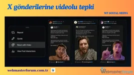 Gönderilere Anında Videolu Tepki Yorumları X Platformunda